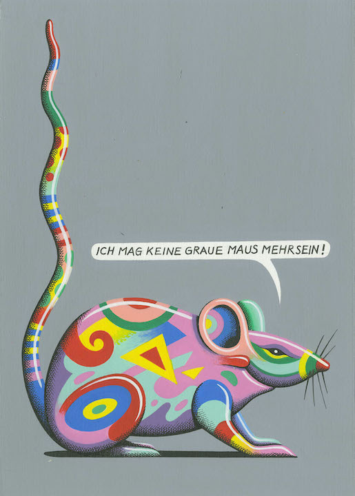 Bild: © Peter Gerber, Bern, "Ich mag keine graue Maus mehr sein!"
